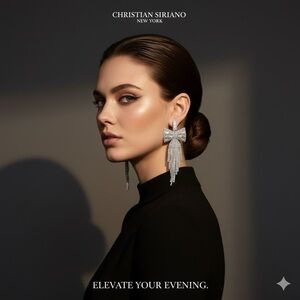 Bow rhinestone Earrings